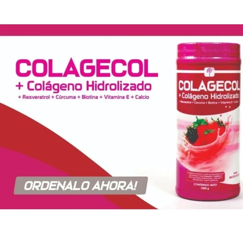 COLAGECOL Colágeno Hidrolizado + Curcuma + Biotina Vitamina E - Imagen 2