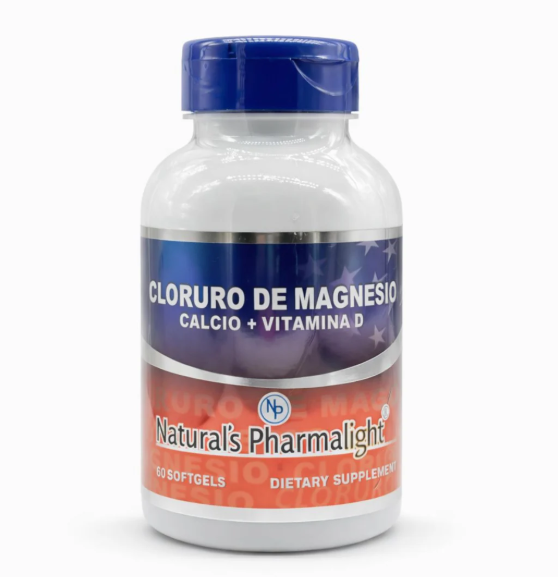 Cloruro de Magnesio + Calcio + Vitamina D 60 Softgels Natural’s Pharmalight