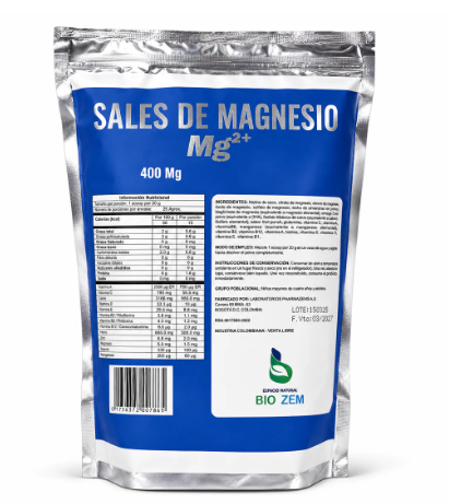 Sales de Magnesio Doy Pack 500 gr Pharmazen - Imagen 2