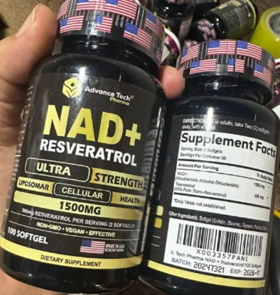 MULTIVITAMINICO NAD + RESVERATROL 1.500MG x 100 softgels - Imagen 2