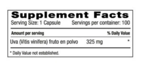 Resvertroll Complex 325 mg x 100 Cápsulas / Natural Systems - Imagen 2