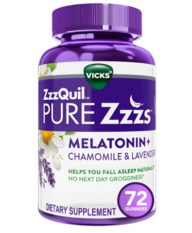 Vicks ZzzQuil PURE Zzzs Melatonin Gummies x 72 gomitas